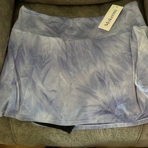 Mokermi Exercise Pleated Skort New with Tags
